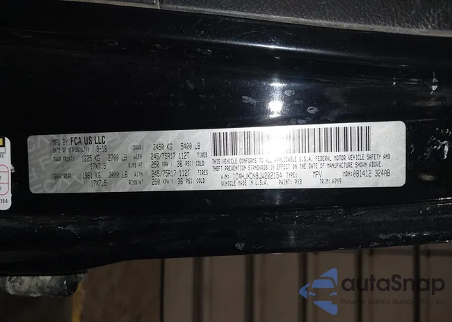 1C4HJXDN9JW202154: 44302115