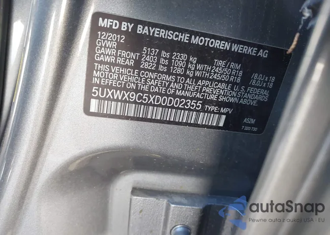 5UXWX9C5XD0D02355: 44302210