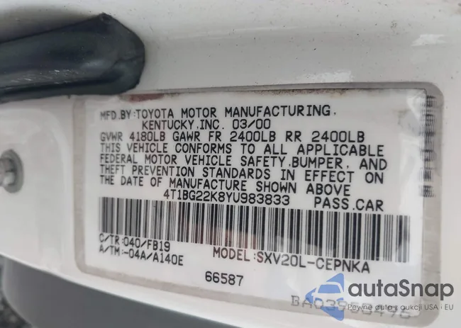 4T1BG22K1YU955128: 44302216