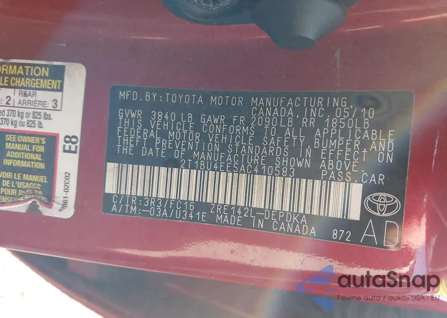 2T1BU4EE5AC410583: 44302380