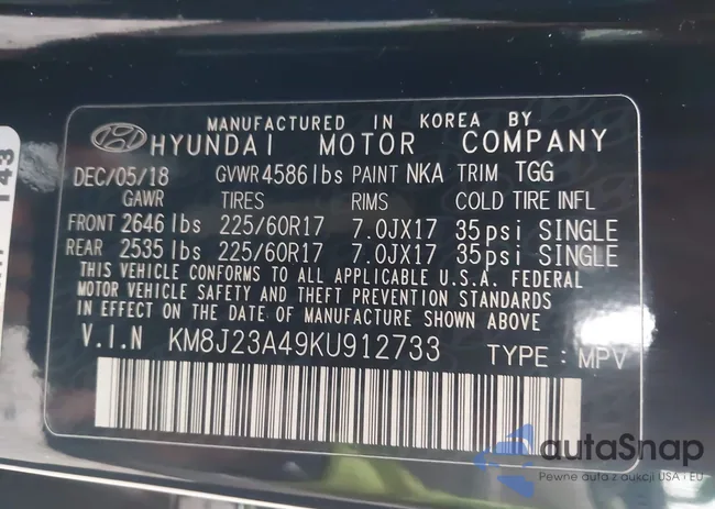 KM8J23A49KU912733: 44302422