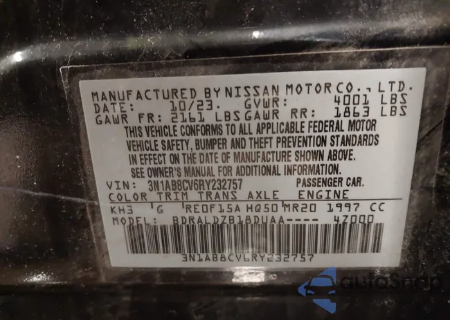 3N1AB8CV6RY232757: 44302430