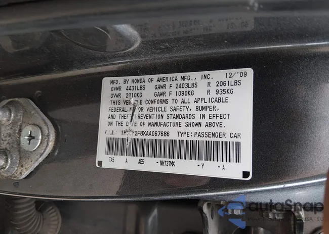 1HGCP2F8XAA067686: 44302548