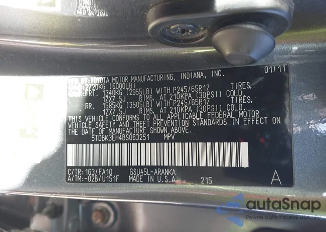 5TDBK3EH4BS063251: 44301849