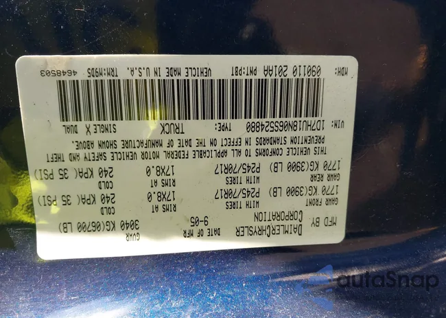 1D7HU18N06S524880: 44301880