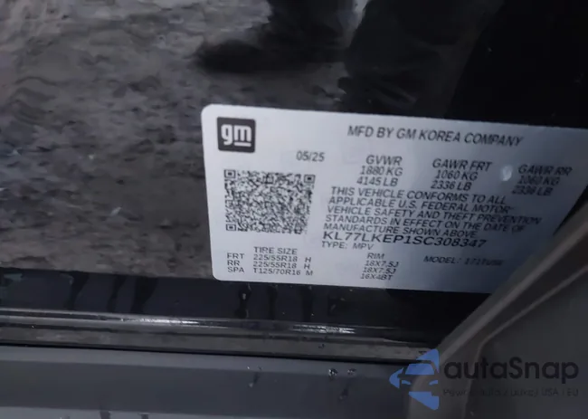 KL77LKEP1SC308347: 44301983