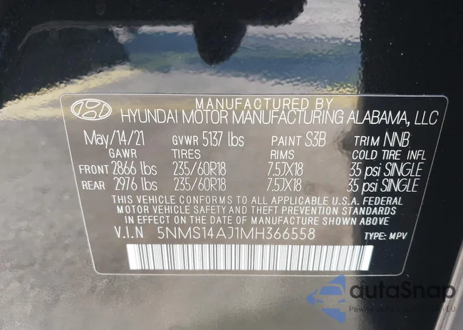 5NMS14AJ1MH366558: 44303209