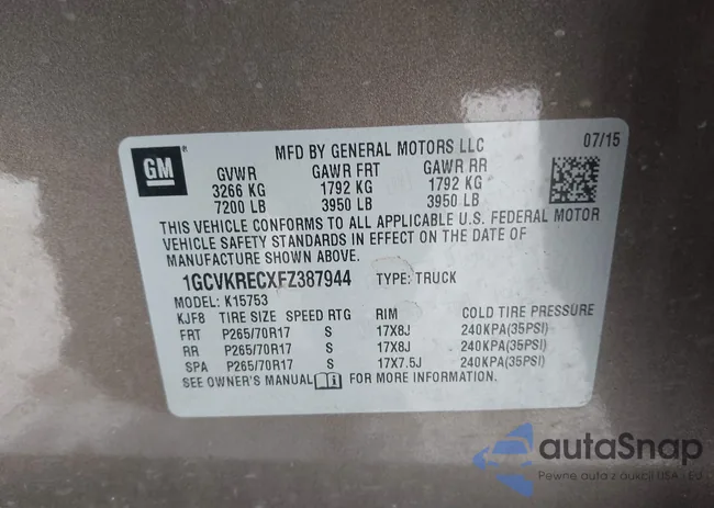 1GCVKRECXFZ387944: 44303395