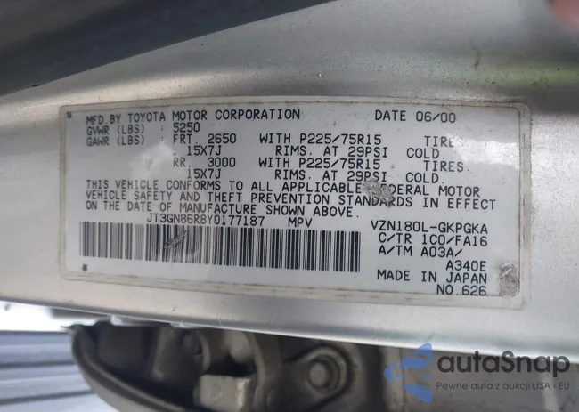 JT3GN86R8Y0177187: 44303472