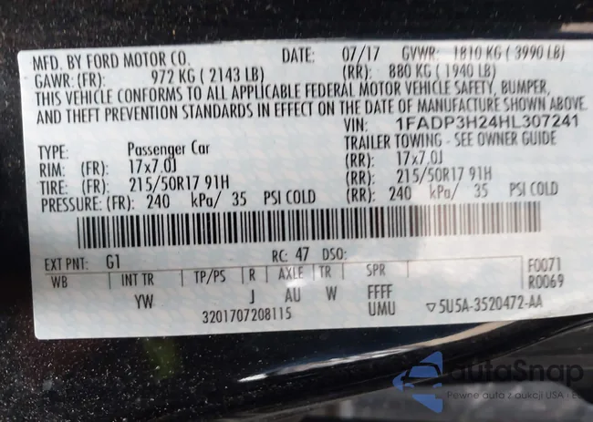 1FADP3H24HL307241: 44303530