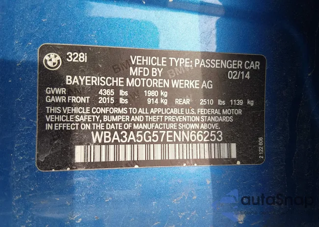 WBA3A5G57ENN66253: 44303542