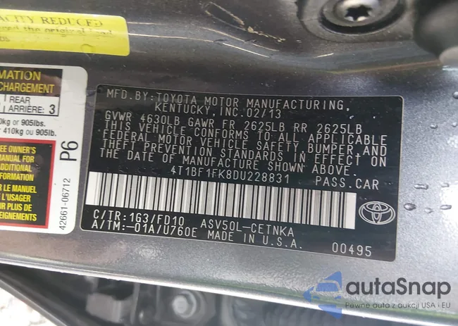 4T1BF1FK8DU228831: 44303560