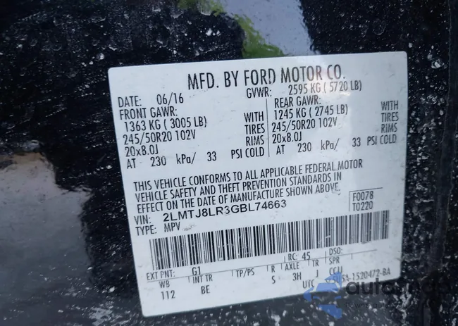 2LMTJ8LR3GBL74663: 44303611