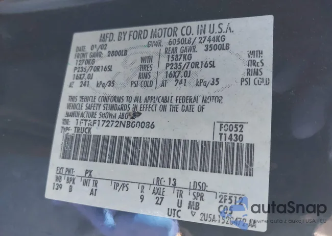 1FTRF17272NB00086: 44302641