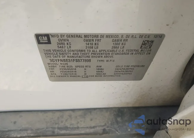 3GYFNBE31FS577898: 44302834