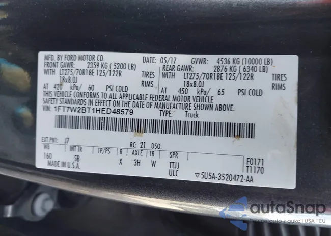 1FT7W2BT1HED48579: 44302846