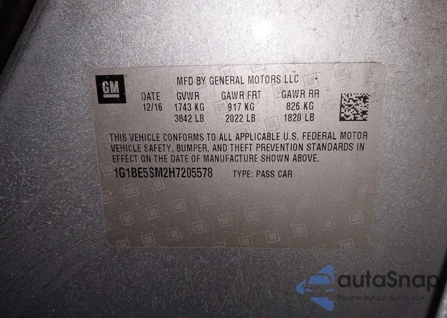 1G1BE5SM2H7205578: 44302903