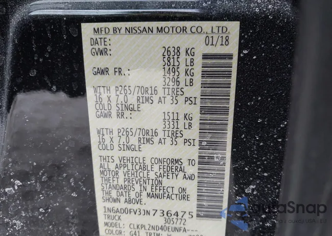 1N6AD0FV3JN736475: 44302914