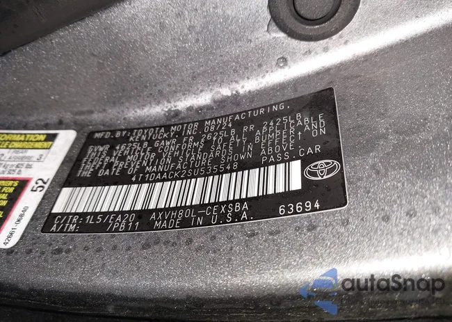 4T1DAACK2SU535548: 44302968