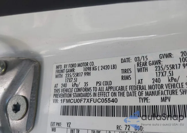 1FMCU0F7XFUC05540: 44304142