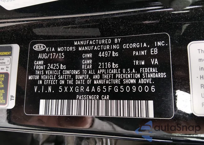 5XXGR4A65FG509006: 44304157