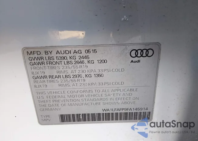 WA1LFAFP9FA145914: 44304212