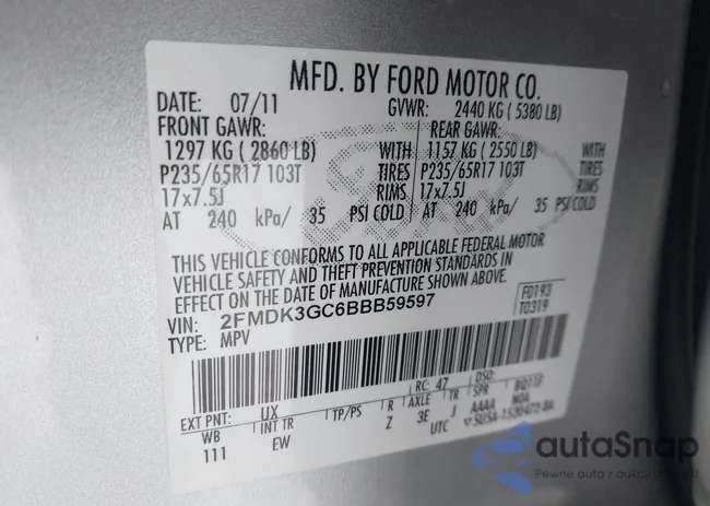 2FMDK3GC6BBB59597: 44304220