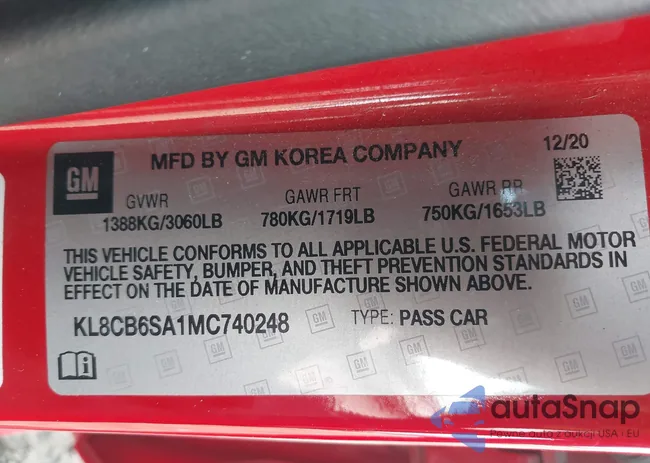 KL8CB6SA1MC740248: 44304255