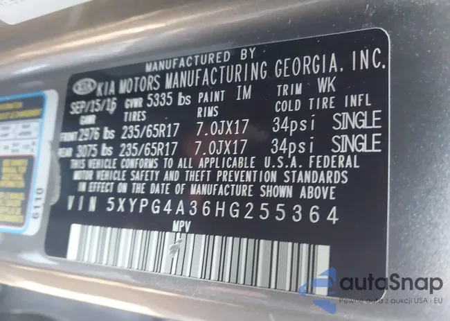 5XYPG4A36HG255364: 44304284