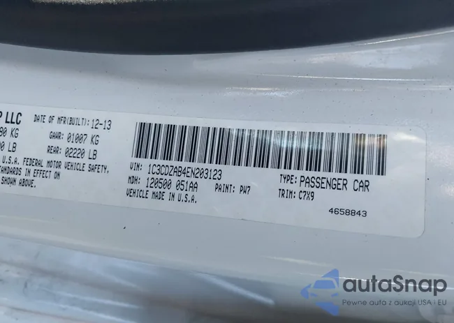 1C3CDZAB4EN203123: 44304348