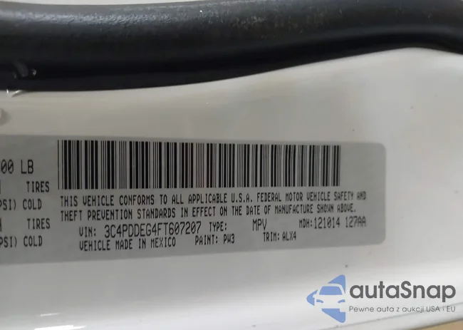 3C4PDDEG4FT607207: 44304403