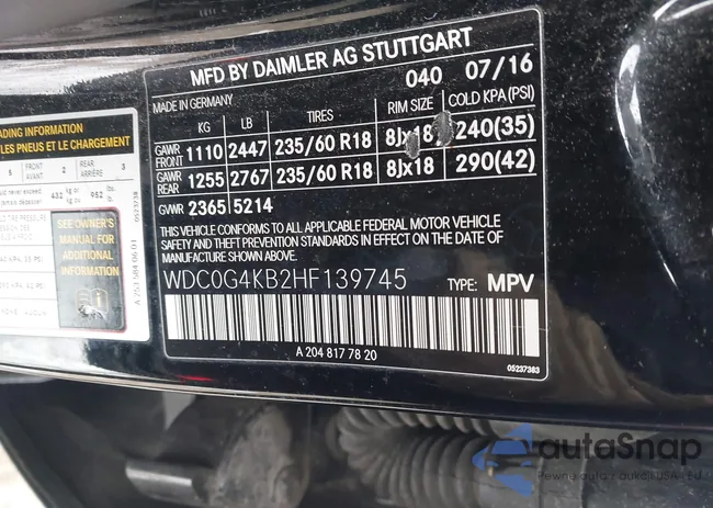 WDC0G4KB2HF139745: 44304428