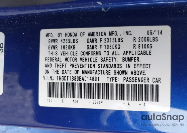 1HGCT1B80EA014691: 44304448