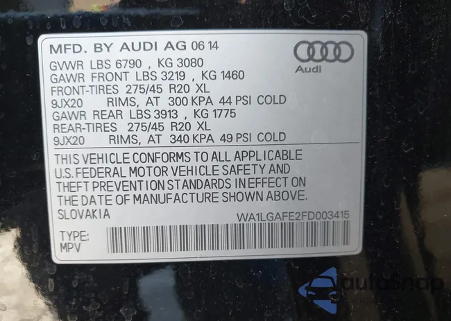 WA1LGAFE2FD003415: 44304544