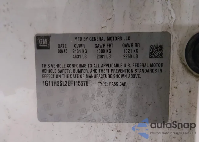 1G11H5SL3EF115576: 44304547