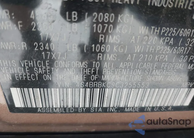 4S4BRBKC9C3255553: 44304557
