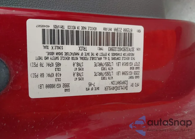 3D7KS28DX6G122803: 44304577