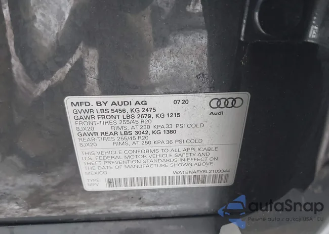 WA1BNAFY8L2103344: 44303707