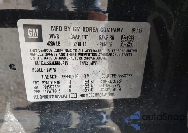 KL7CJLSB0KB860415: 44303753