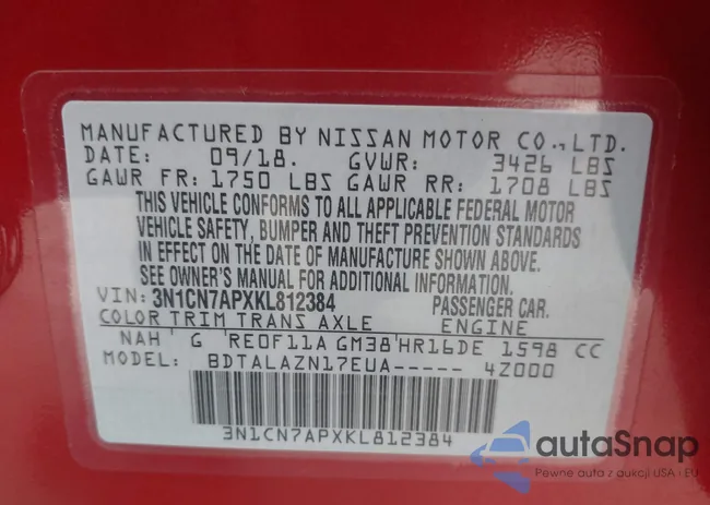 3N1CN7APXKL812384: 44303806