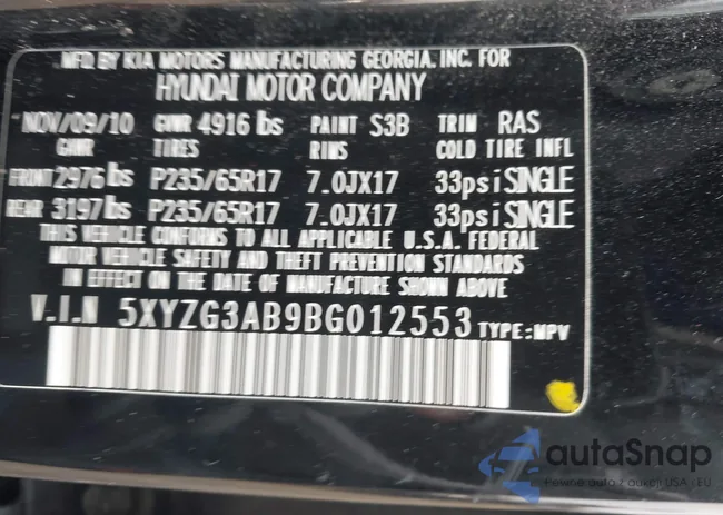 5XYZG3AB9BG012553: 44303981