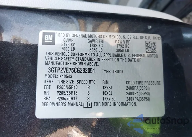 3GTP2VE75CG282051: 44303991