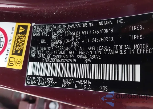 5TDKZRFH6JS262619: 44305365