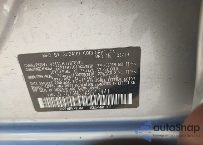 JF2GTAMC2K8312441: 44305369