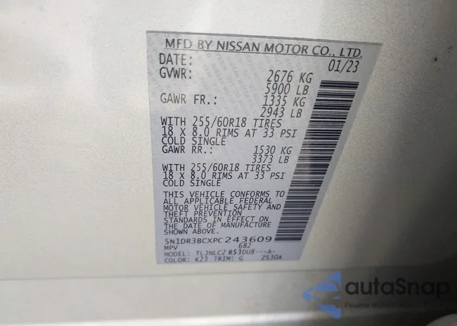 5N1DR3BCXPC243609: 44305402