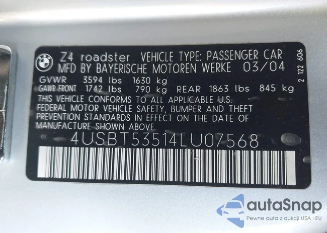 4USBT53514LU07568: 44305504