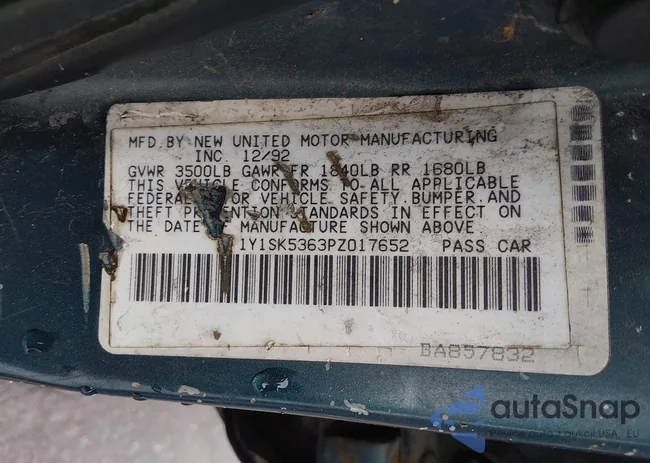 1Y1SK5363PZ017652: 44304882