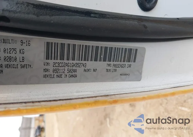 2C3CDZAG1GH352743: 44306078