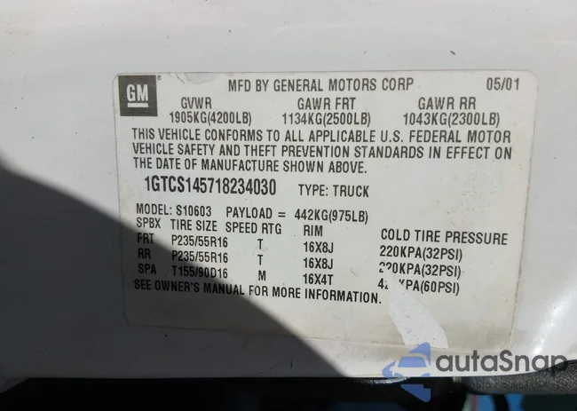 1GTCS145718234030: 44306218