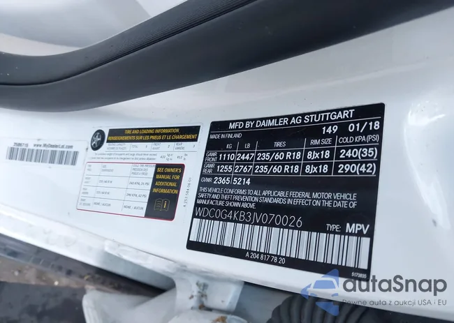 WDC0G4KB3JV070026: 44306271